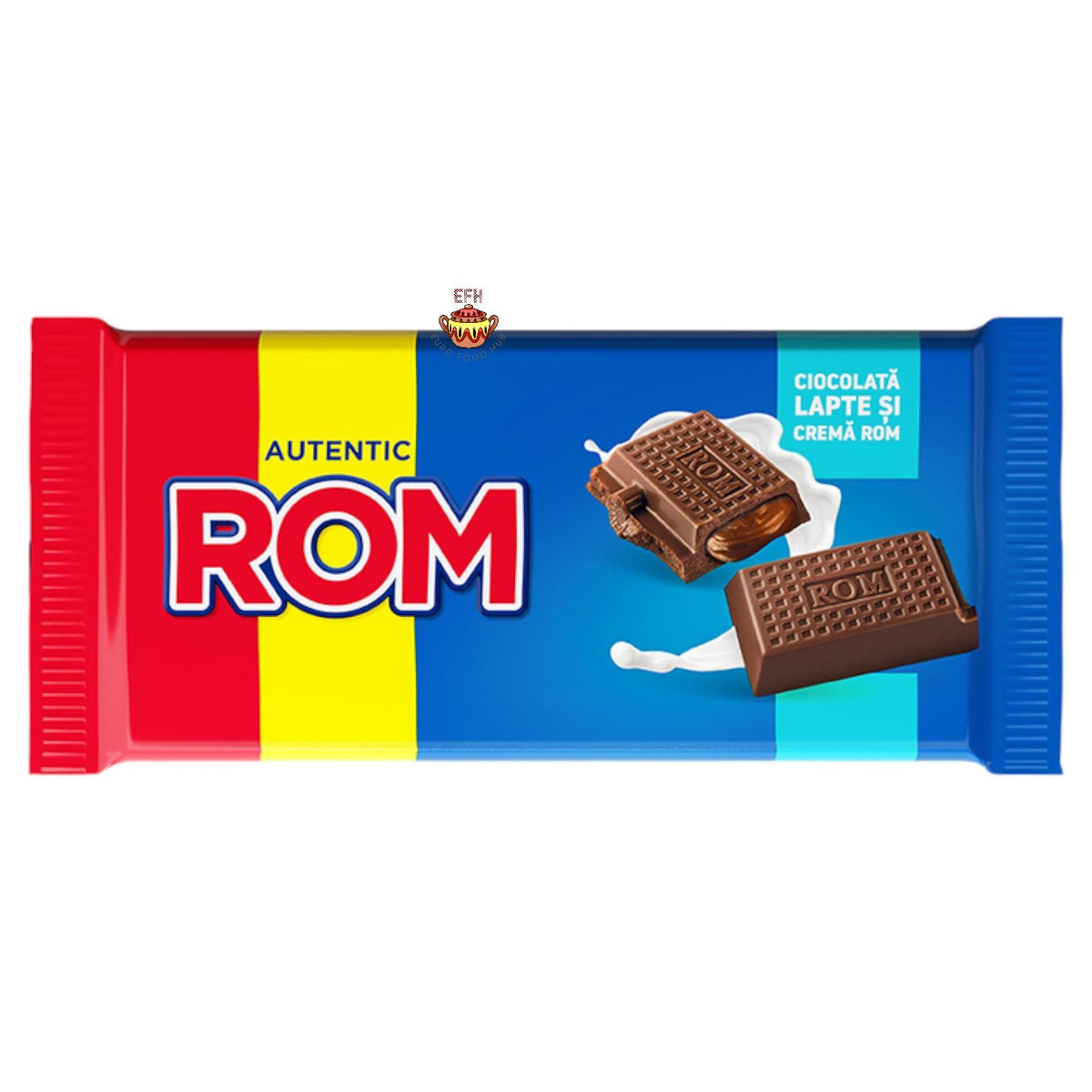 Romanian Chocolate Bar - MILK - Ciocolata Lapte si Crema Rom - 88g ...