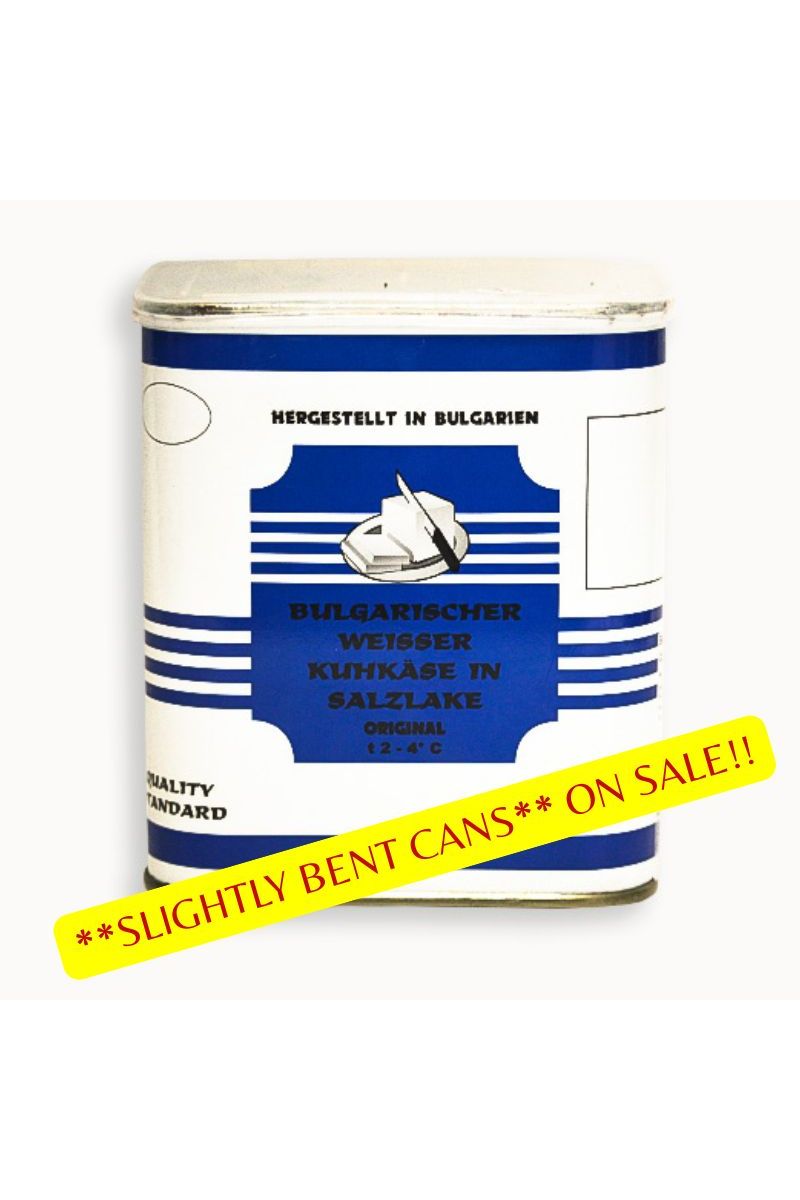 **BENT CAN** Bulgarian Premium White Cheese - COW E-Z Open 900g