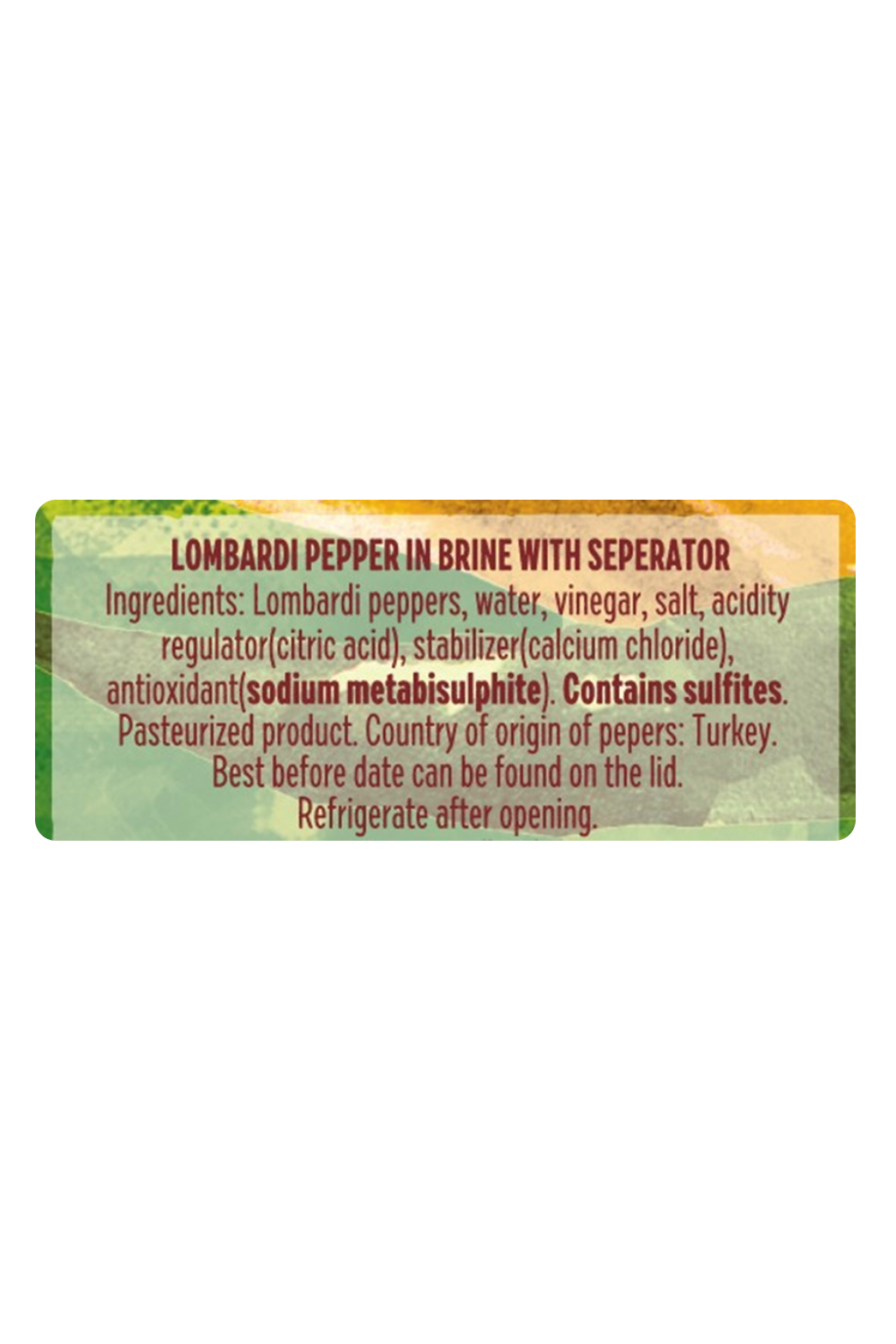 Raureni - LOMBARDI PEPPER - Ardei Lombardi in Saramura - 560g