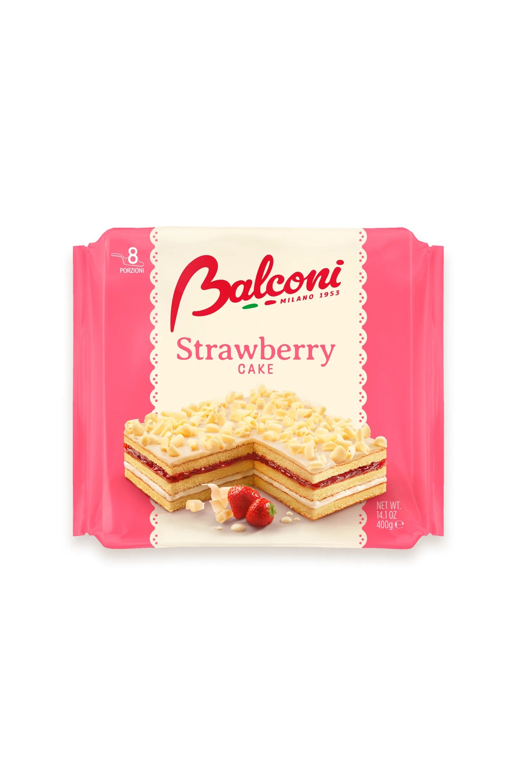 Balconi - TORTA STRAWBERRY DESSERT - Sponge Cake - 400g