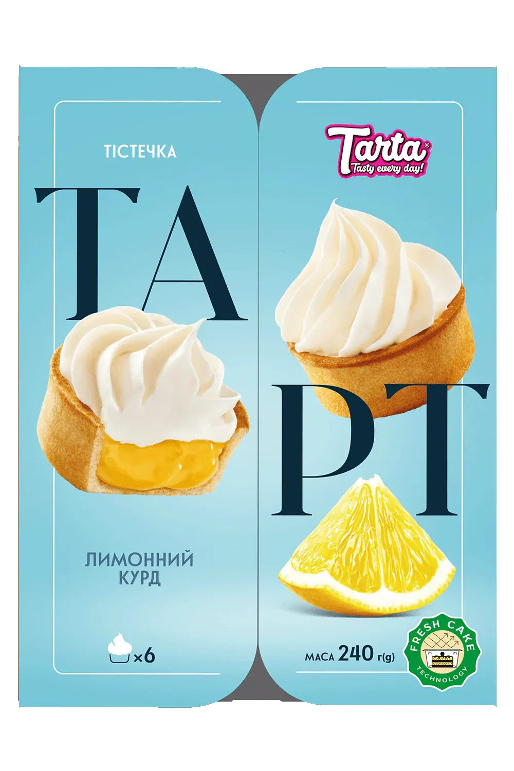 TARTA - Mini Pastry Tart “LEMON CURD CREAM” - 240 g