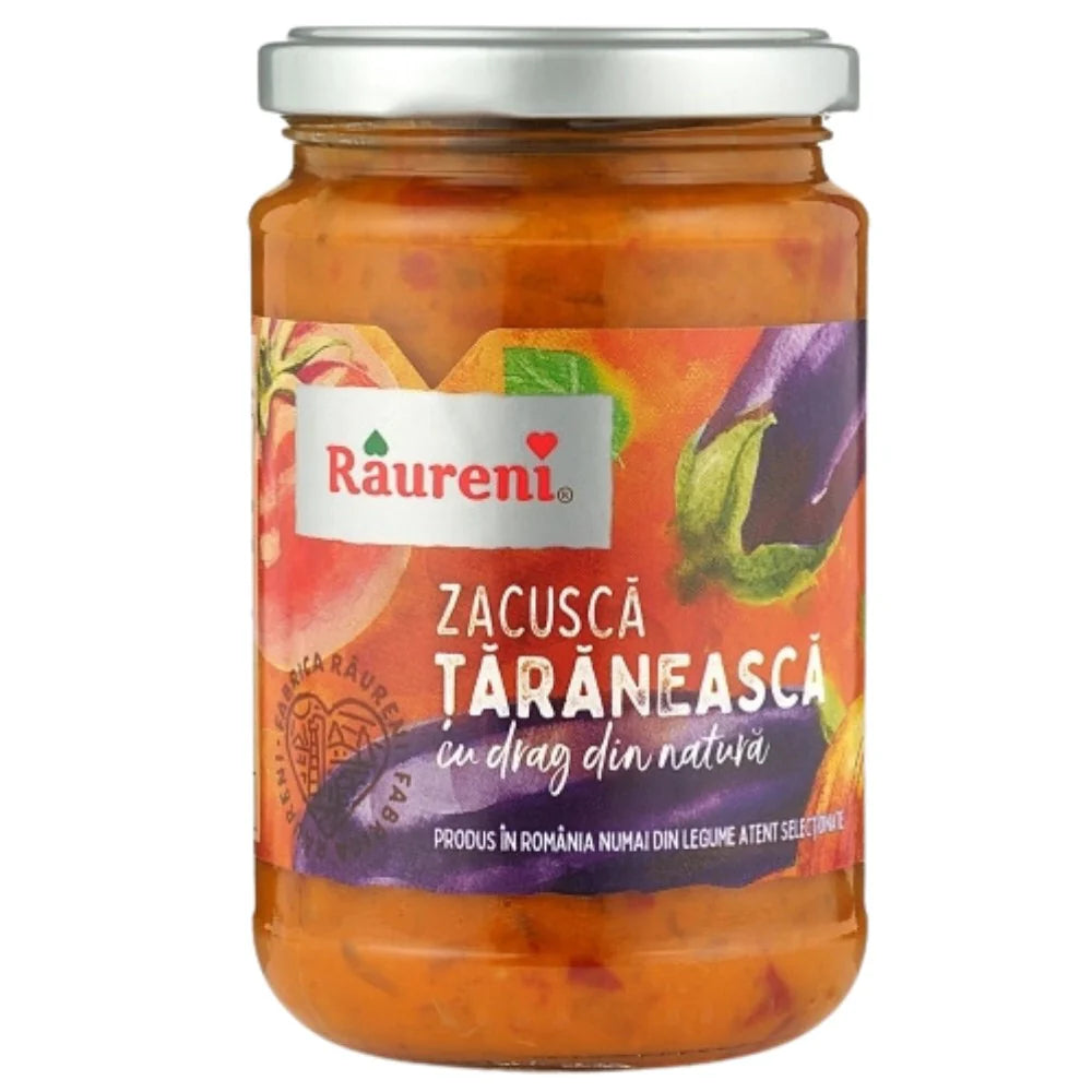 RAURENI - Romanian Rural Eggplant Spread - Zacusca TARANEASCA 300g / 500g