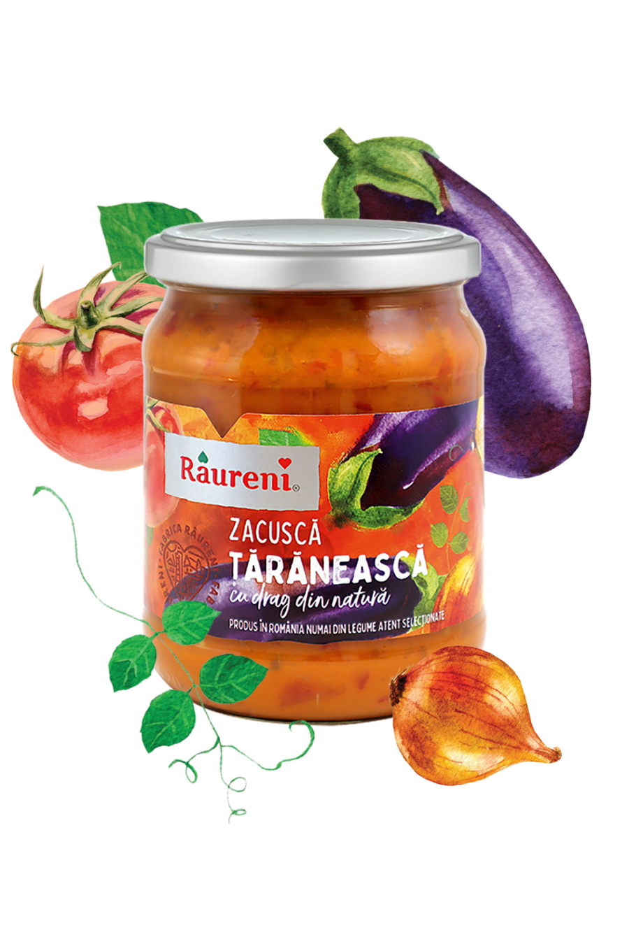 RAURENI - Romanian Rural Eggplant Spread - Zacusca TARANEASCA 300g / 500g