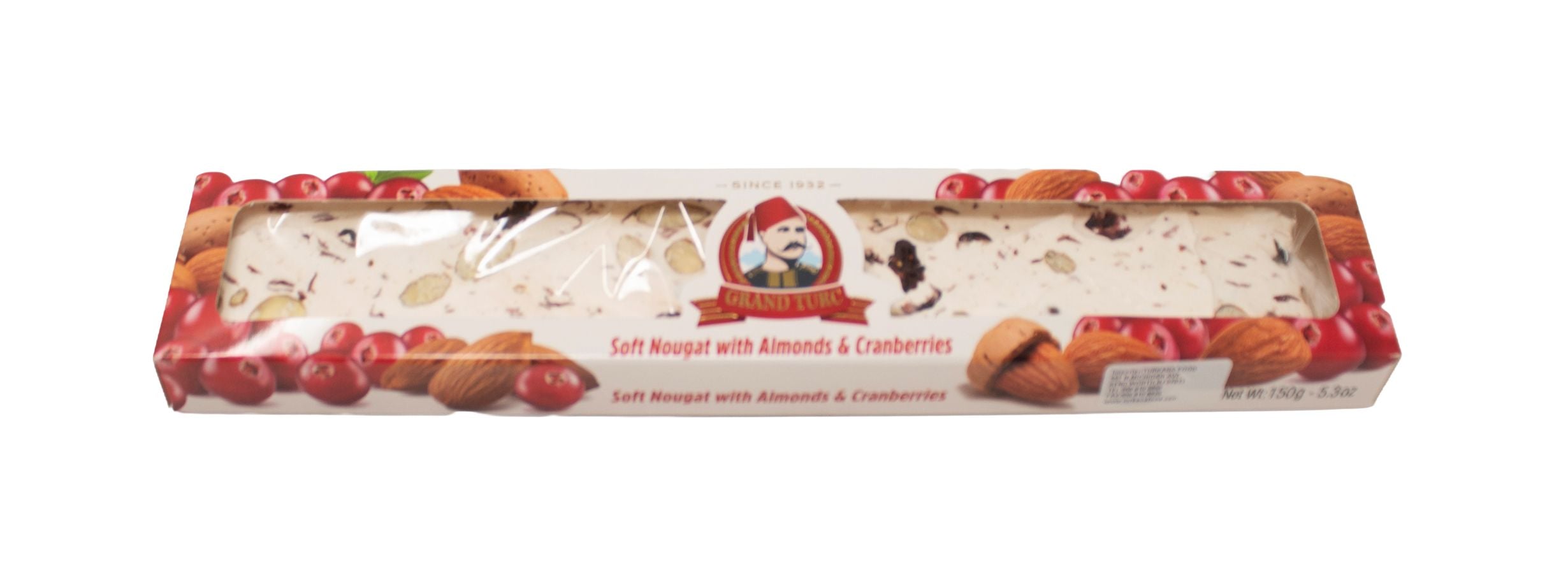 Tatsan - GRAND TURC - Soft Nougat with Almonds & Cranberries - 150g