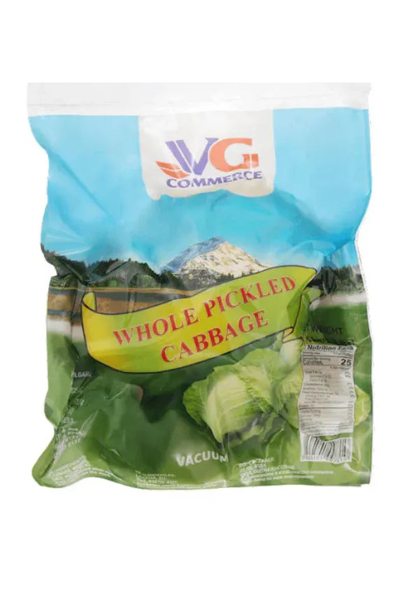V&G - Bulgarian WHOLE Cabbage HEAD - Pickled Cabbage - Sauerkraut - 3.3 lbs