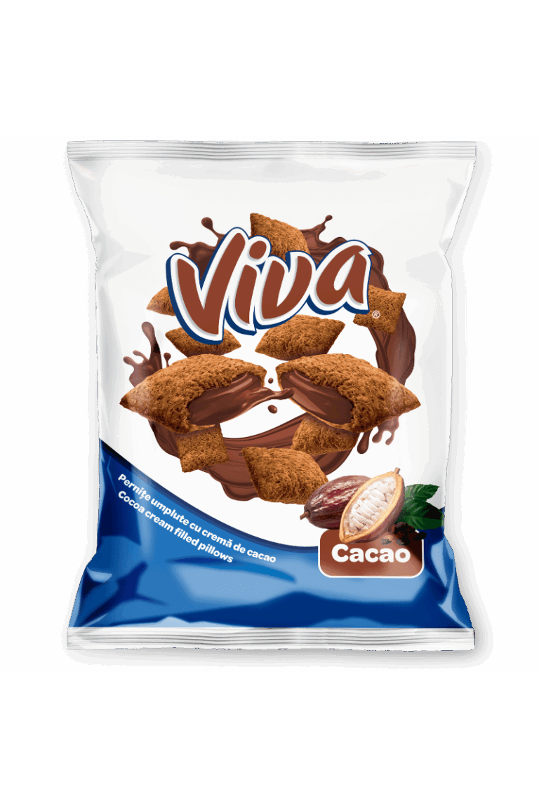 VIVA Snacks – Cream Filled Pillows - COCOA -  200g