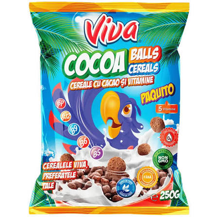 VIVA - Romanian Cocoa BALLS Cereal - 250g