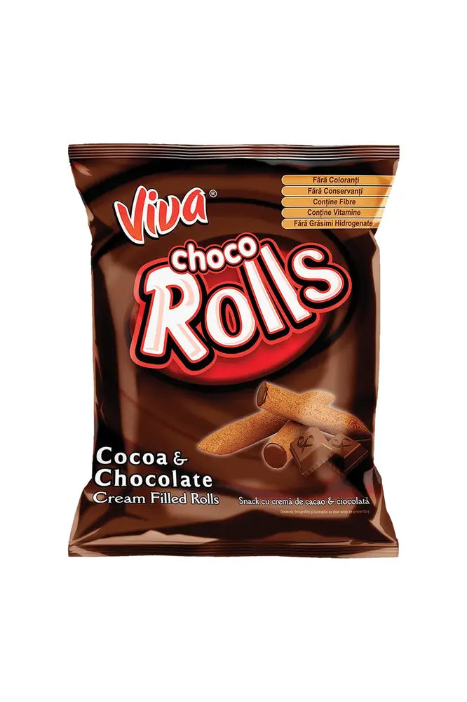 NEW! Viva Choco Rolls with Cocoa & Chocolate - 100g