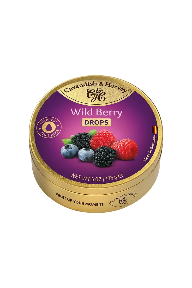 Cavendish & Harvey WILD BERRY Hard Candy Drops - 200g