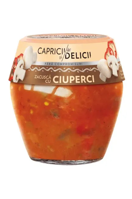 Capricii Si Delicii - Zacusca with Mushrooms - cu Ciuperci - 500g