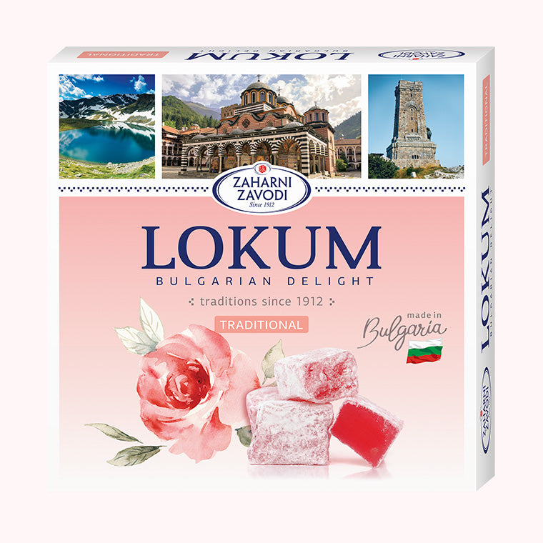 Lokum - Bulgarian Delight - Traditional Rose Flavor - 170g