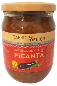 Zacusca de Vinete PICANTA - Baked Eggplant Zacusca Spicy - Capricii Si Delicii