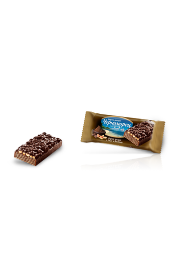 COATED WAFER CHERNOMORETZ WITH COCOA AND PEANUTS - Best by 1.20.2024