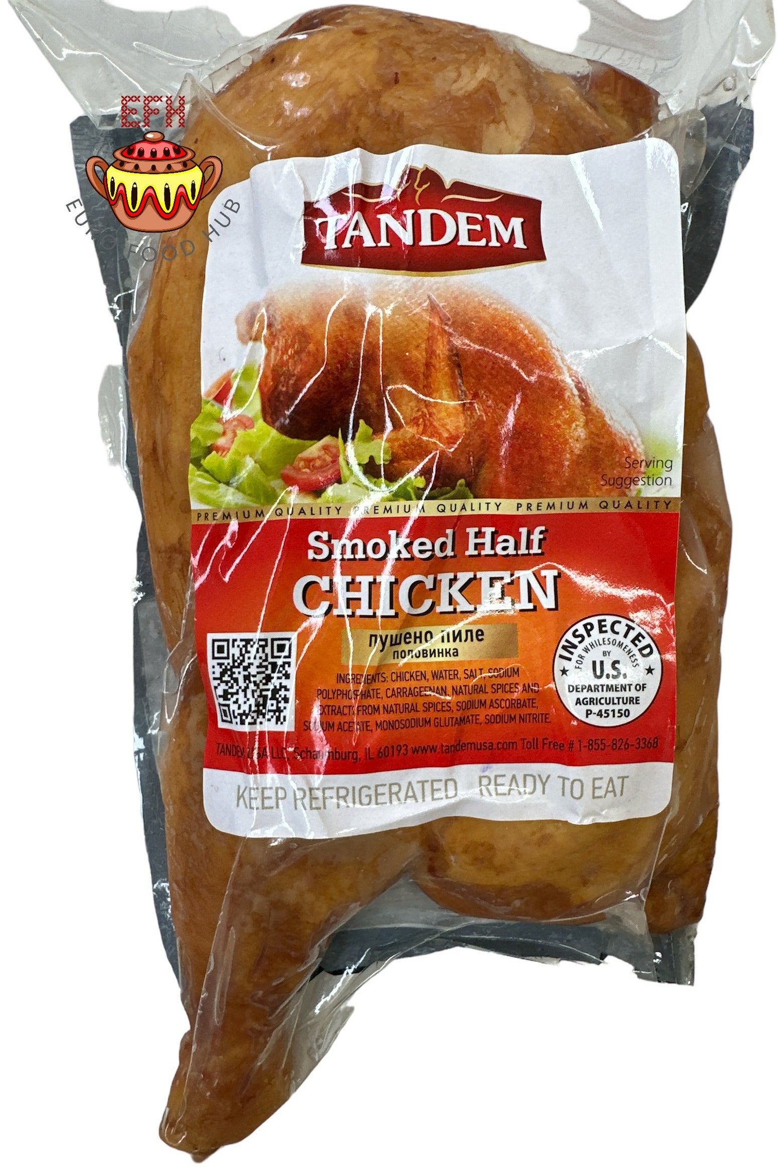 Smoked Half Chicken - TANDEM - 1.5 lbs