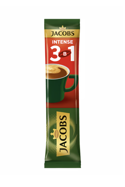 Jacobs Instant 3 in 1 Coffee -INTESNSE- Singles or Box