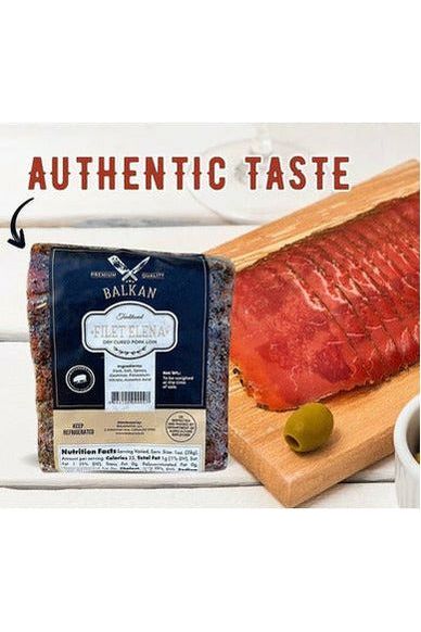 Bulgarian Traditional Dry Cured Pork Loin - FILET ELENA - Balkan