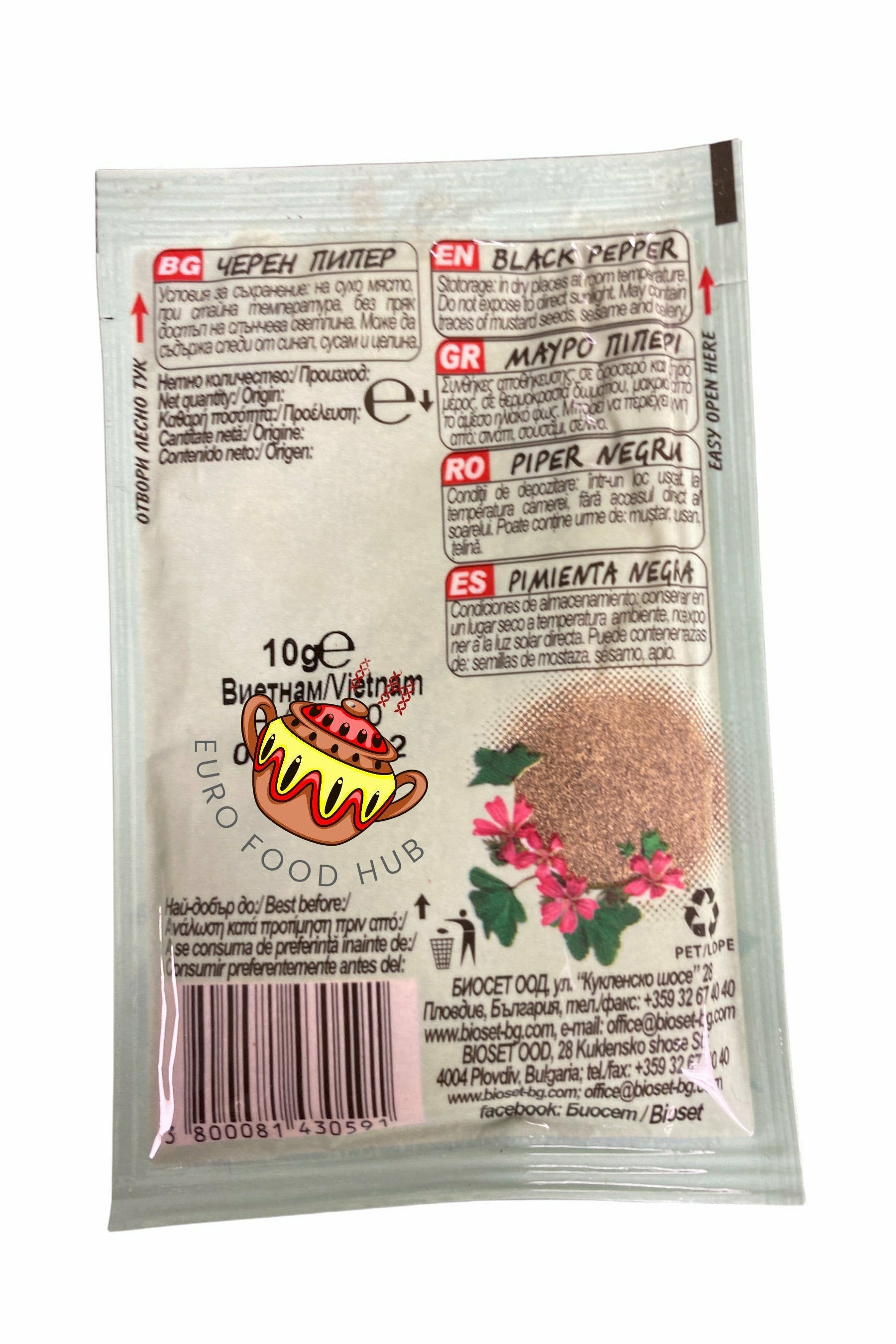 Bioset - Ground Black Pepper - 10g