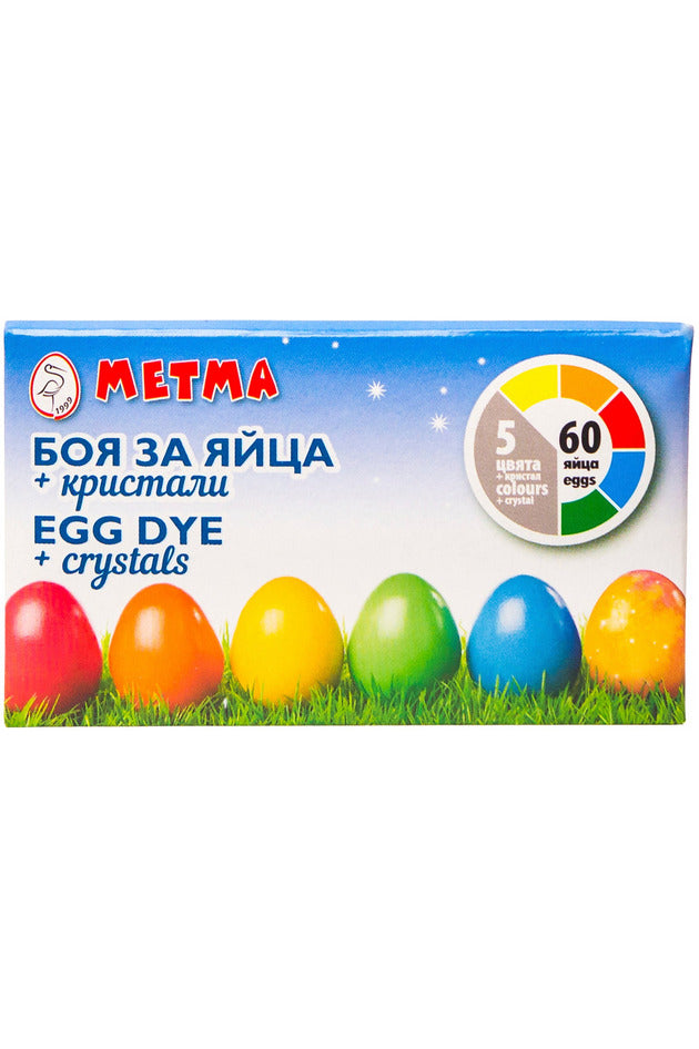 Easter Egg Dye 5 Color Kit + Crystals