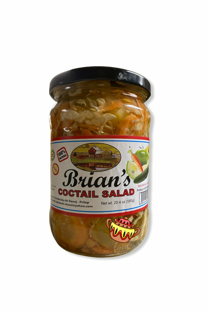 Brian's European Natural Foods - Cocktail Salad - Mixed Pickle - 580g