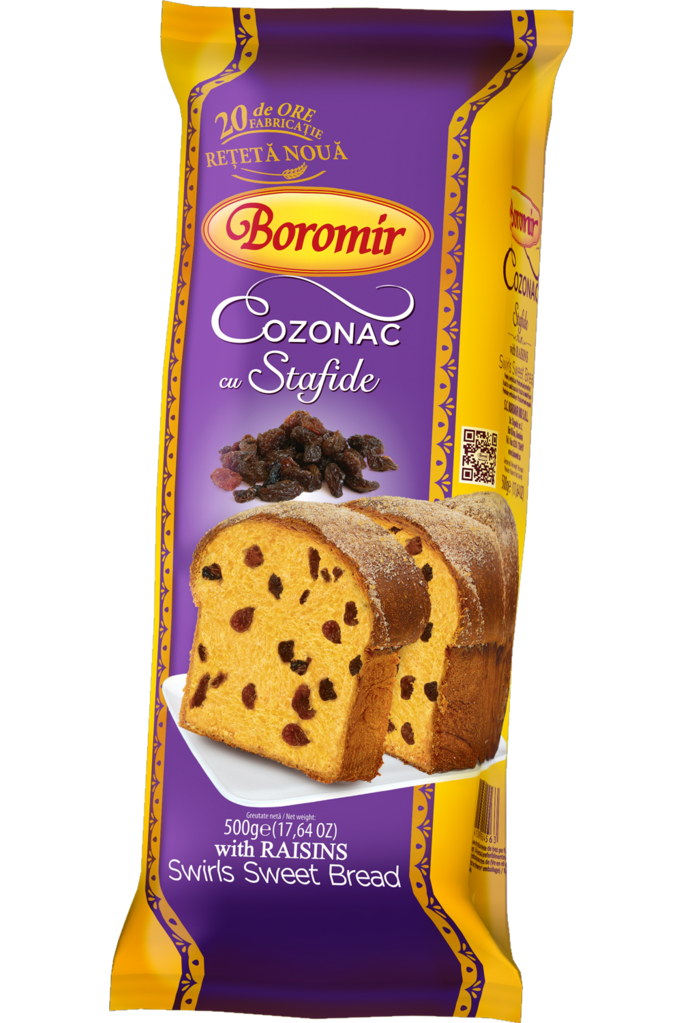 Boromir Sweet Bread with Raisins - Cozonac cu Stafide