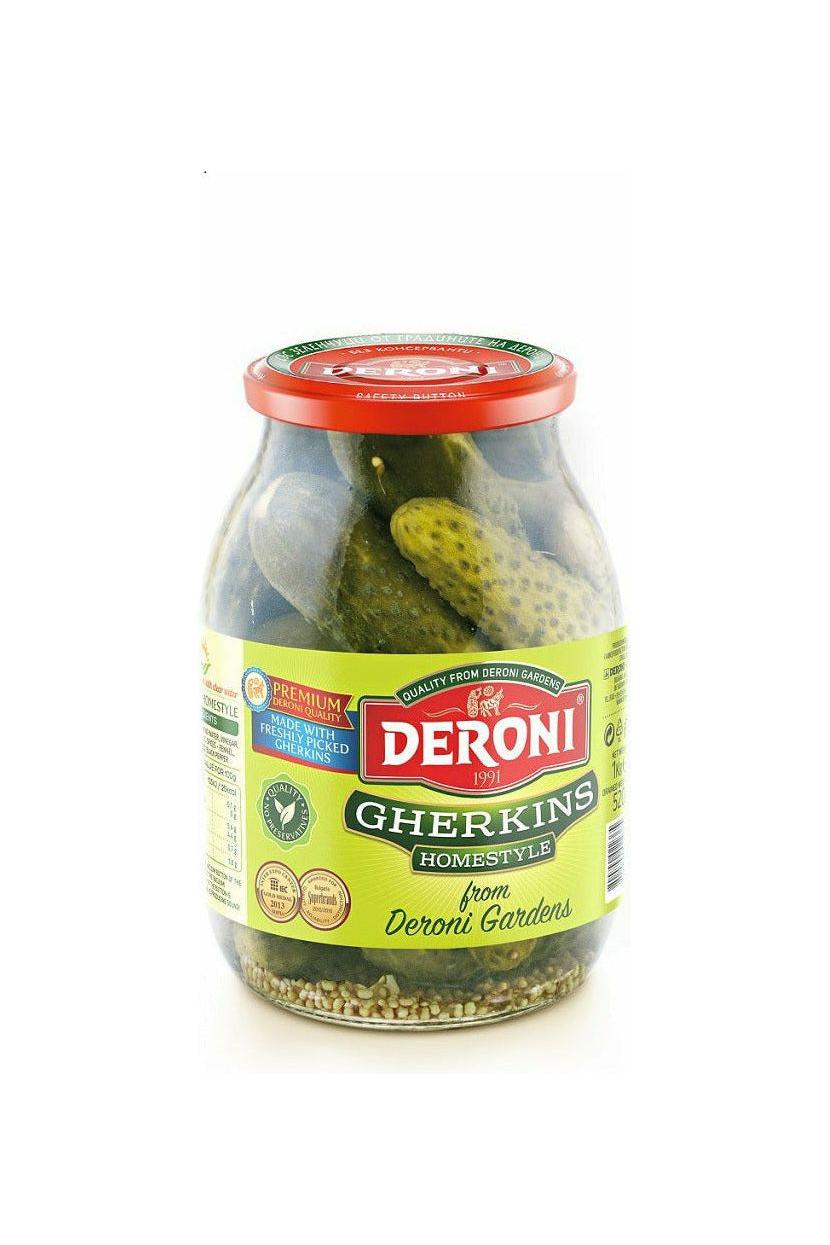 Deroni Sterilized Gherkins (Pickles) - 1000g