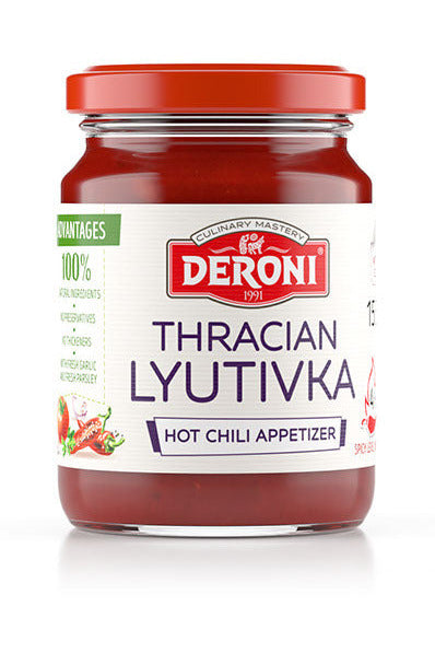 Deroni Thracian Lyutivka - Hot Chili Sauce - 155g