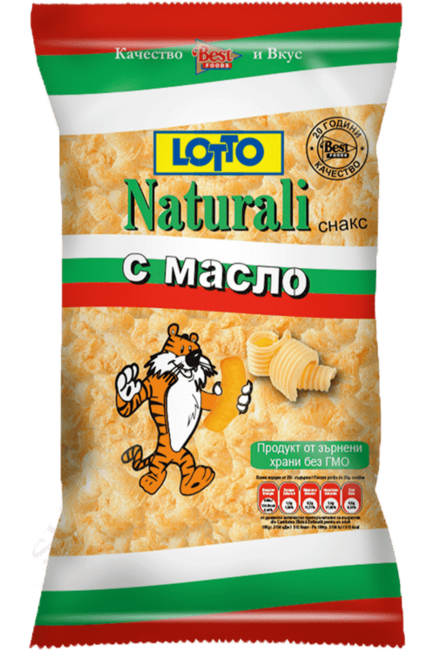 Corn Puffs Pufuleti with BUTTER - LOTTO - 60g