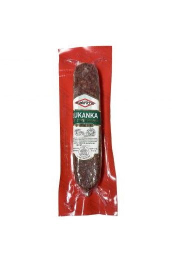 Karlovo Brand Lukanka - Malincho - Dry Cured Premium Salami (Pork/Beef) - 0.55lbs