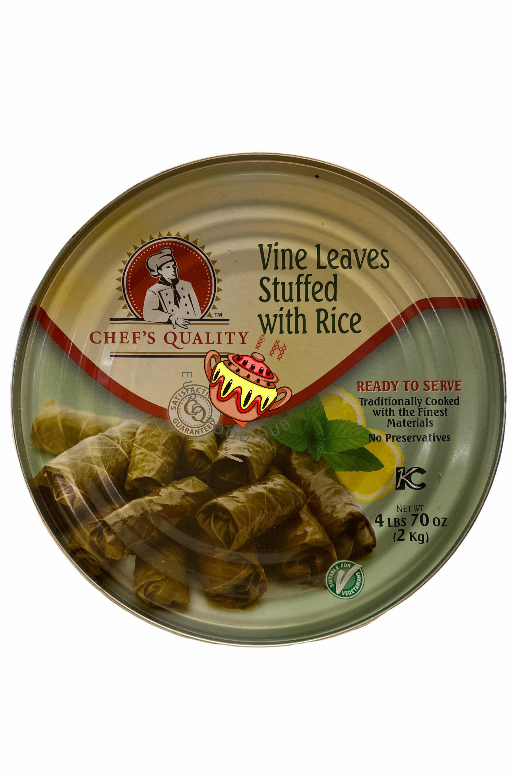 Vine Wrapped Rice Vine Leaves stuffed with Rice - Party Size — Euro Food Hub, LLC