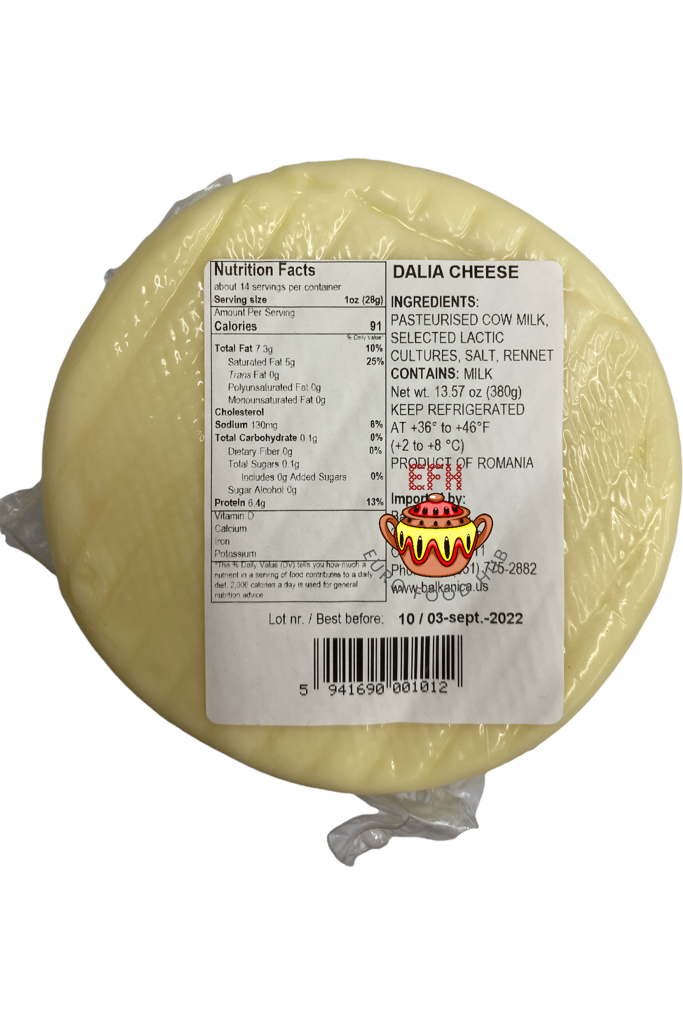 Cascaval Cheese - DALIA - THEREZIA 380g