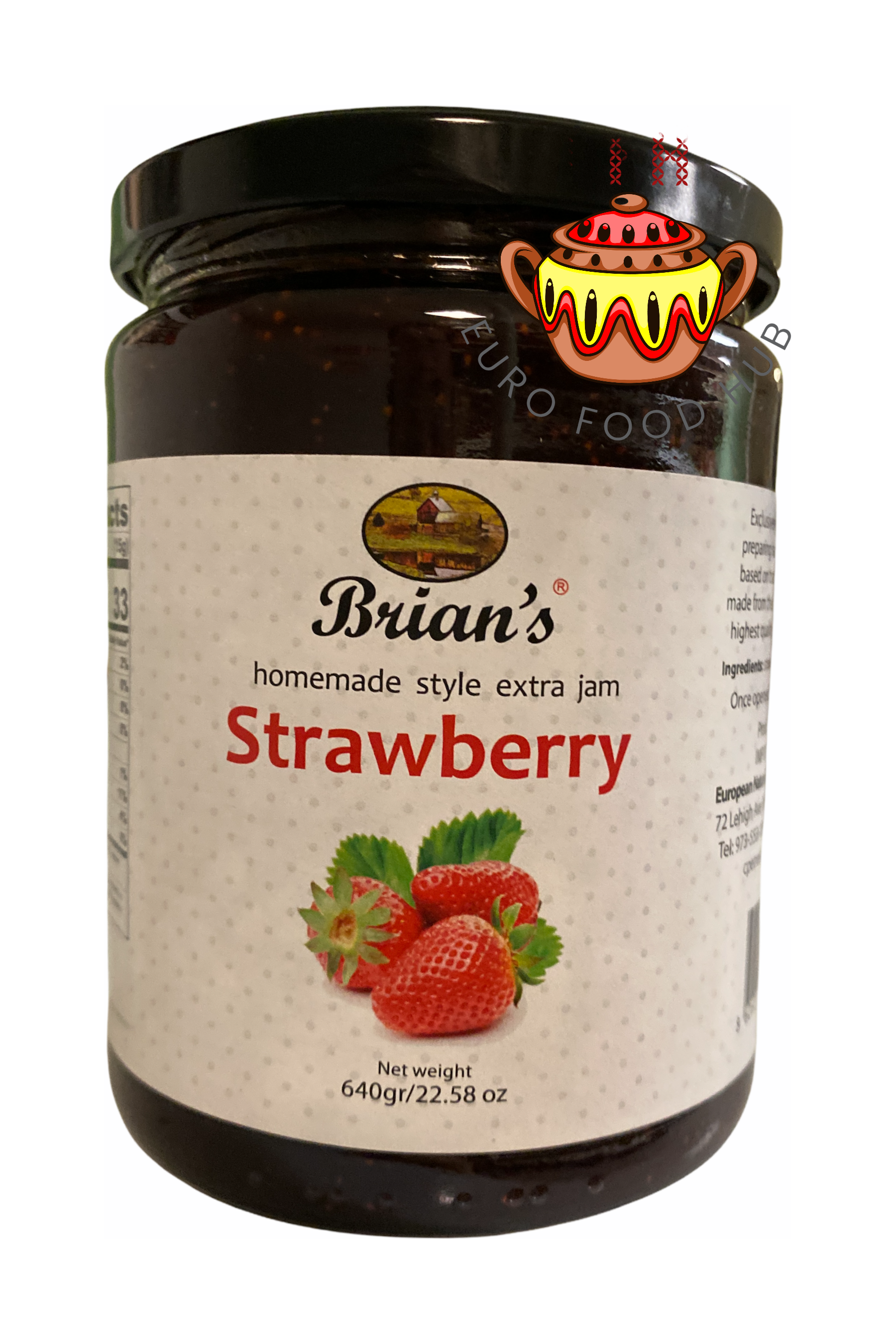 Brian's Homemade Style Jam - Strawberry - 640g