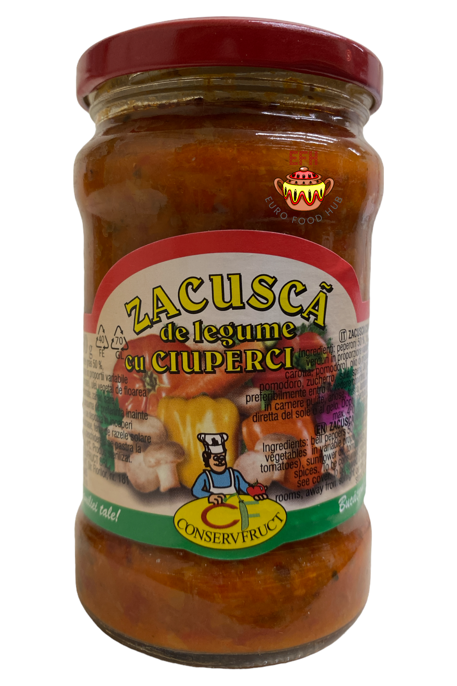 Zacusca de Legume cu Ciuperci - Romanian Veggie Relish with Mushrooms