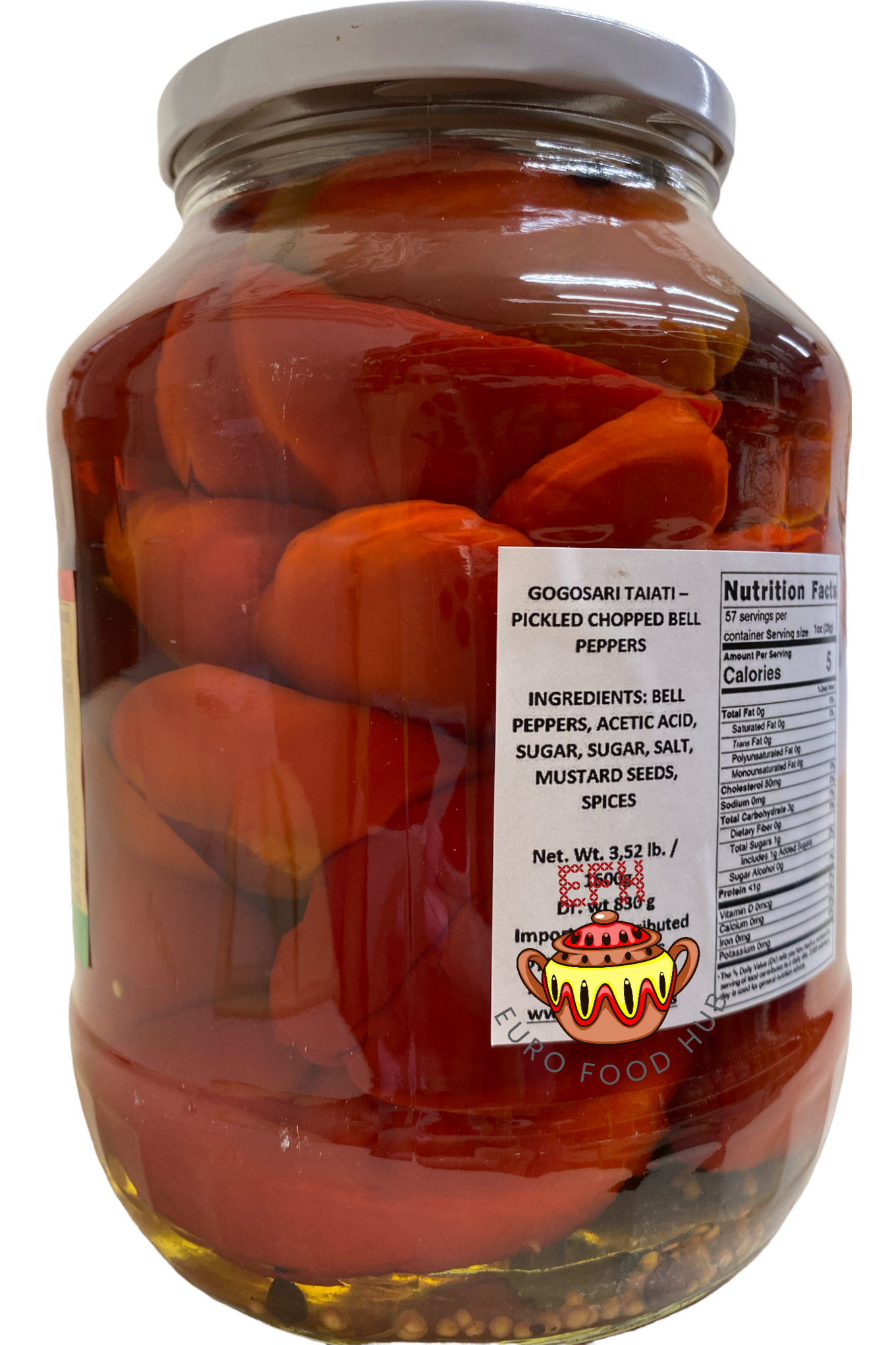 Pickled Chopped Bell Peppers - Conservfruct - GOGOSARI TAIATI 1.6 kg
