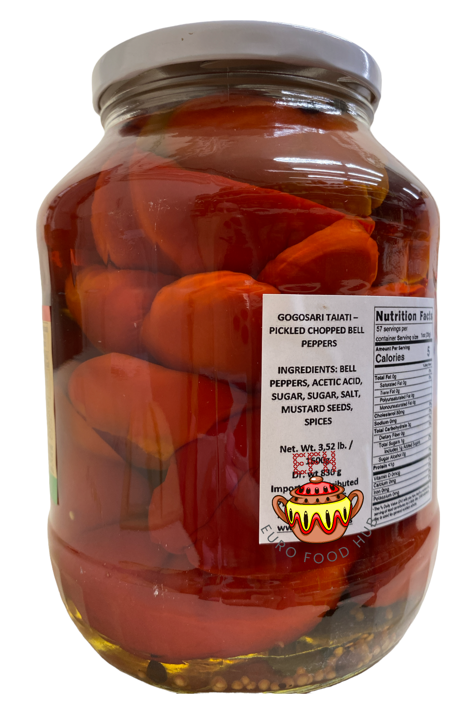 Pickled Chopped Bell Peppers - Conservfruct - GOGOSARI TAIATI 1.6 kg