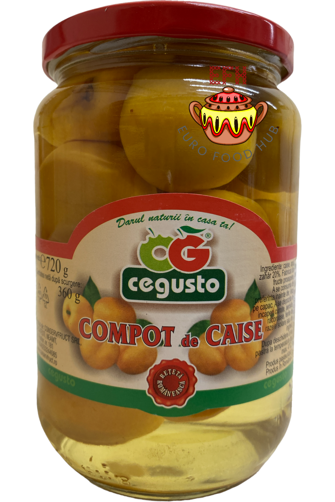 Apricot Compote - Cegusto - 720g