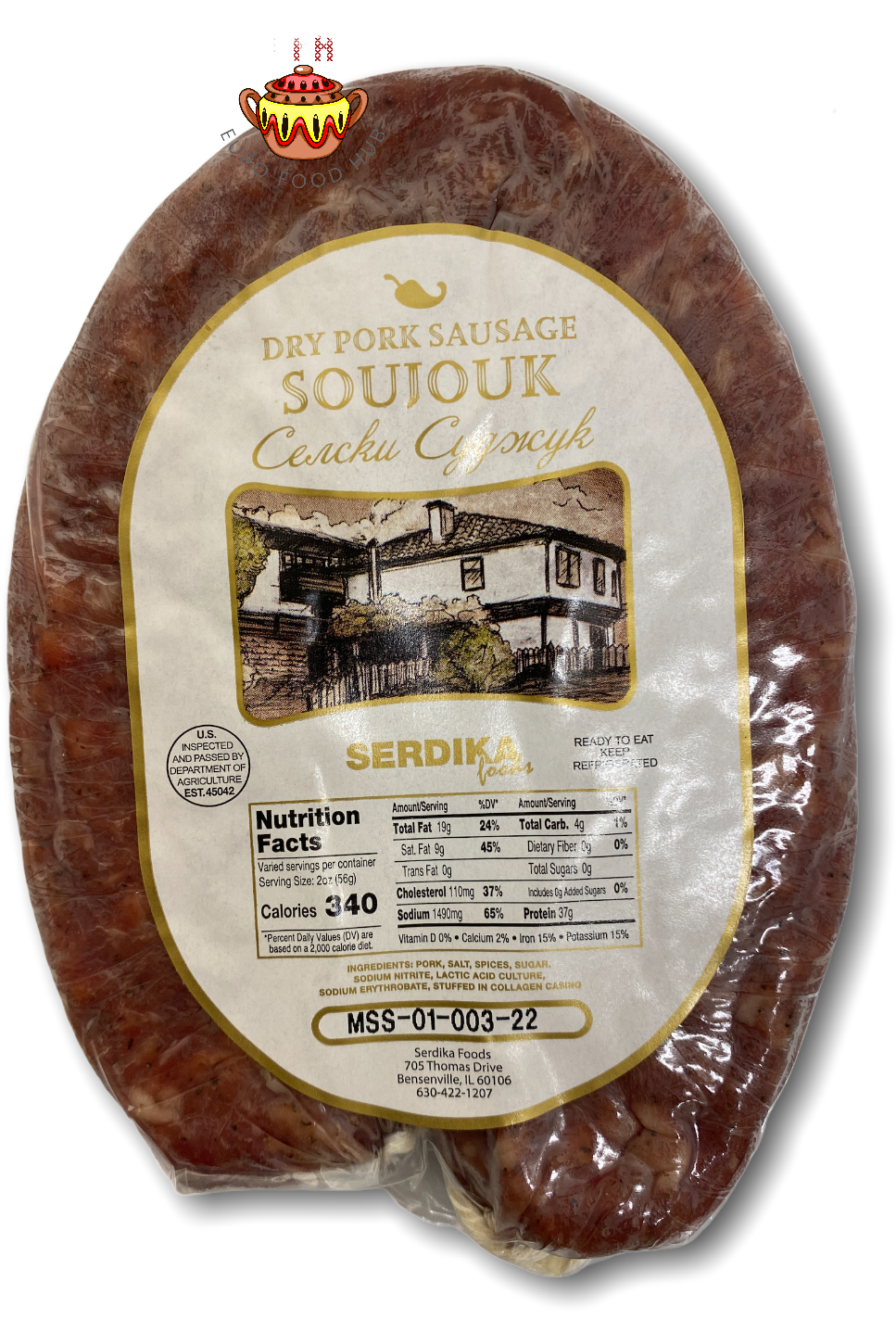 Sudjuk Country Style - Dry Cured Pork Sausage
