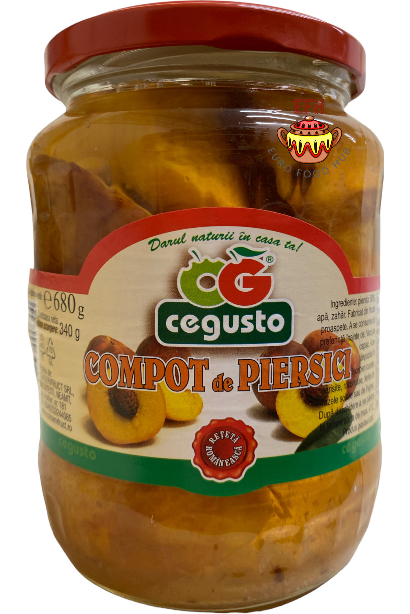 Peach Compote - Cegusto - 680g