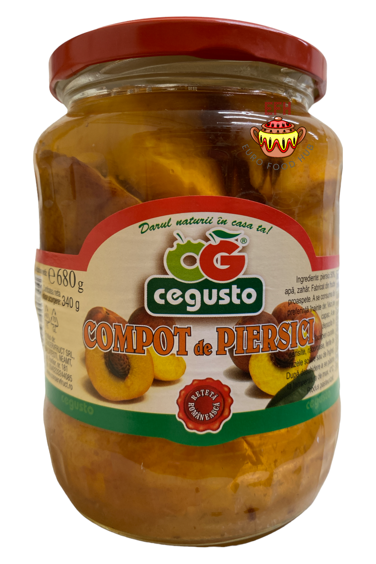 Peach Compote - Cegusto - 680g