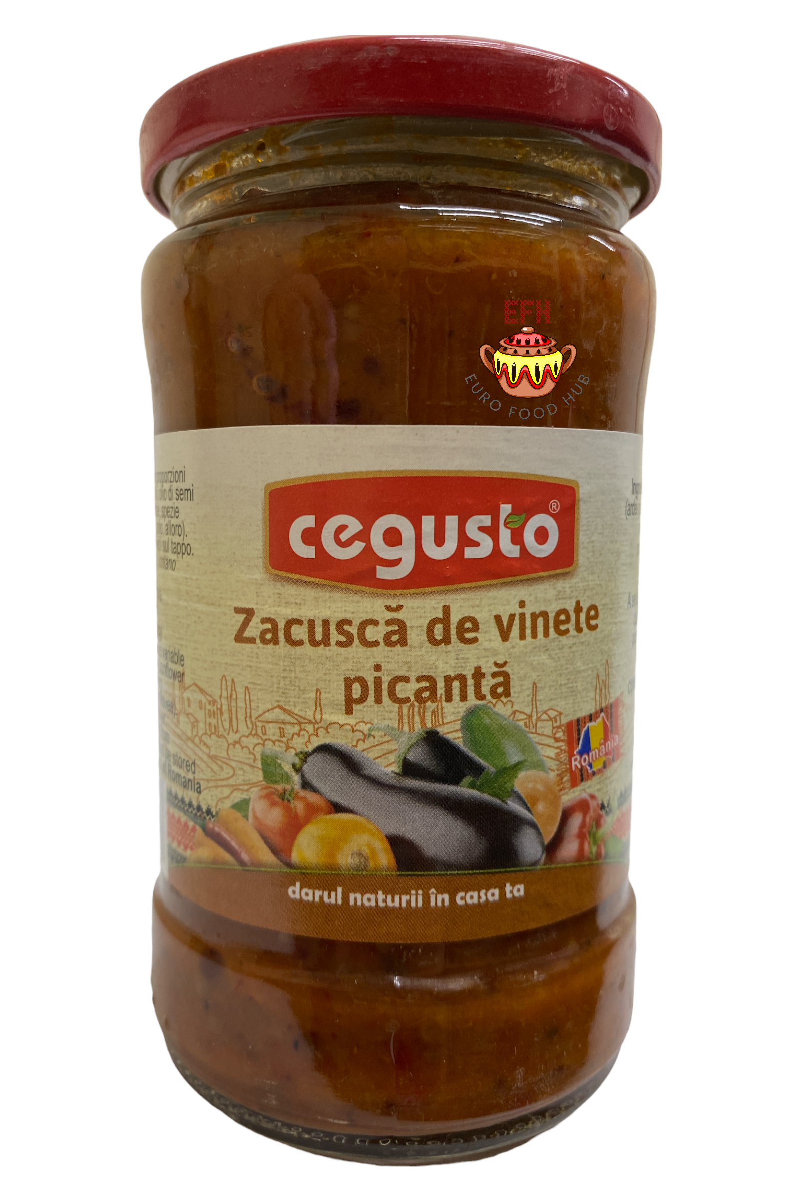 Zacusca de Vinete Picanta - CEGUSTO - Romanian Veggie Relish - Spicy