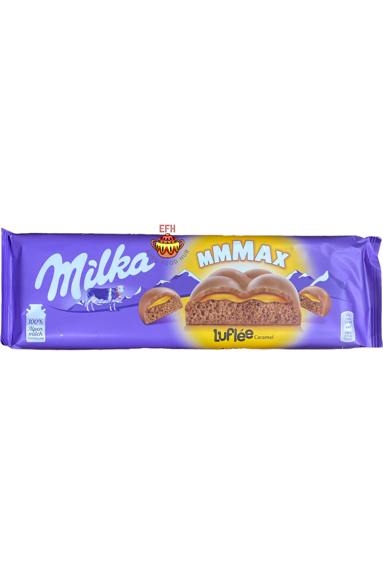 Milka Chocolate Bar - Mmmax - Luflee Caramel 250g