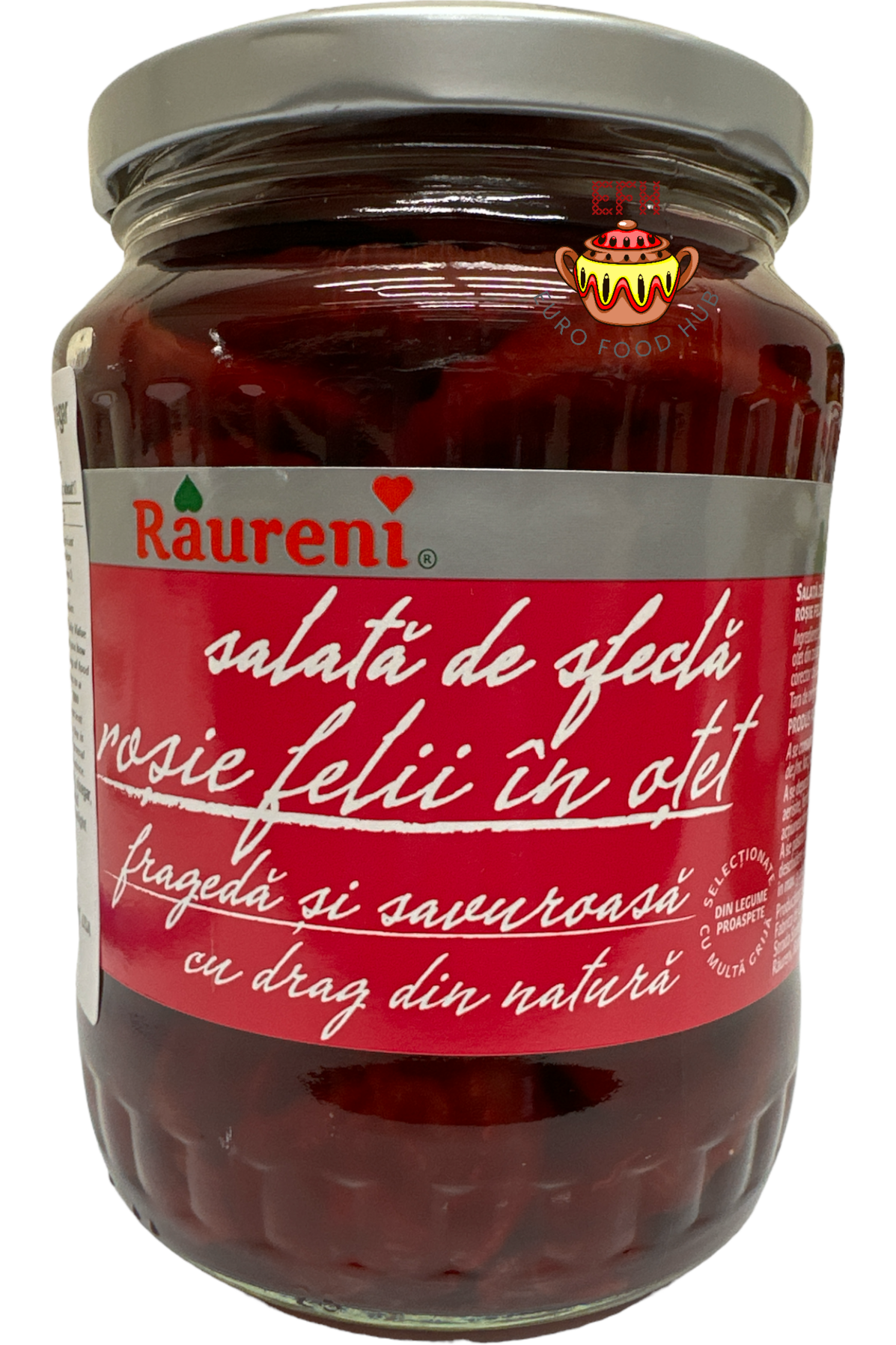 Red Beetroot Slices in Vinegar - Raureni - Salata de Sfecla