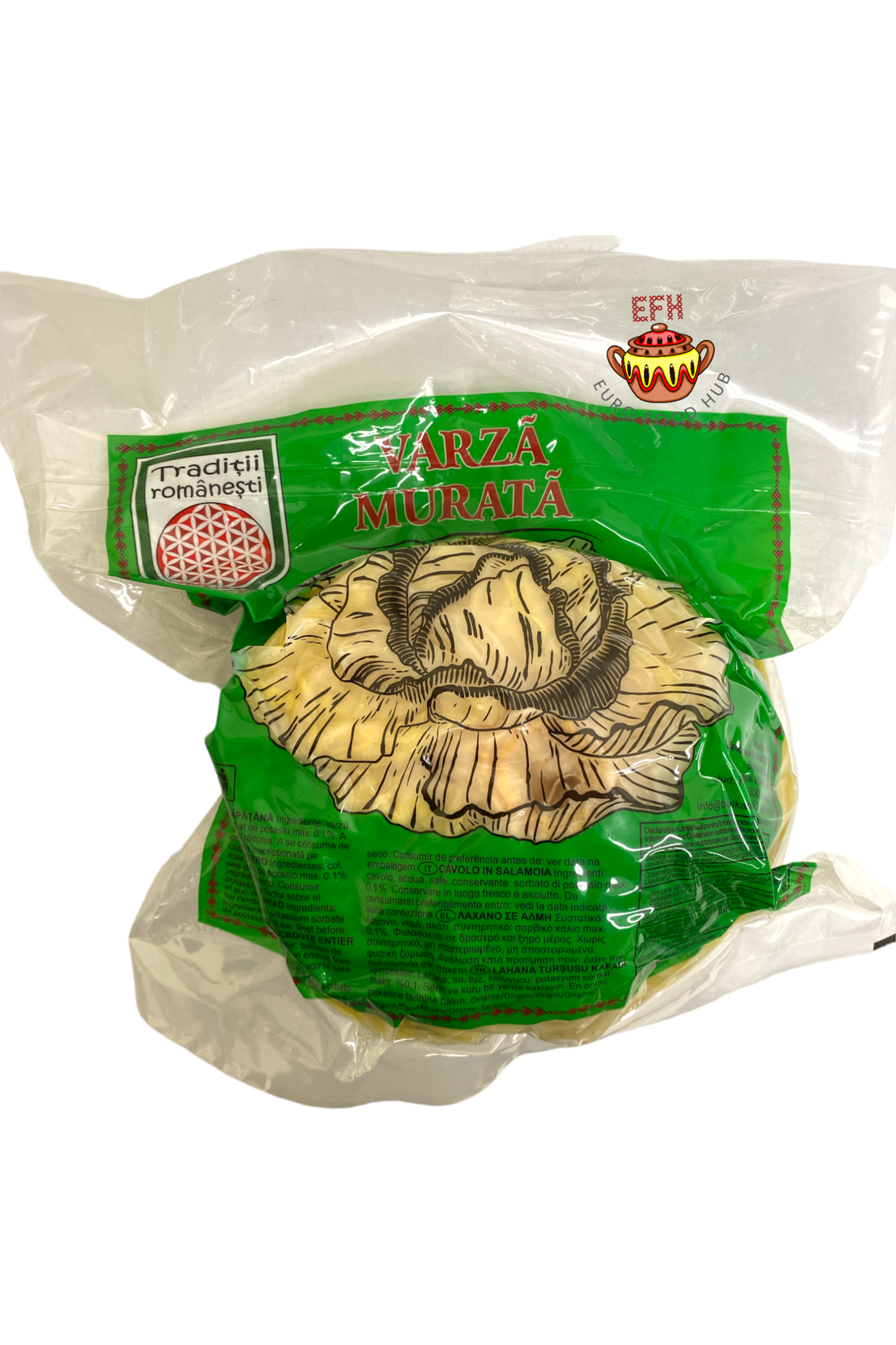 Romanian Sour Cabbage Head - Varza Murata - Traditii Romanesti - Sauerkraut