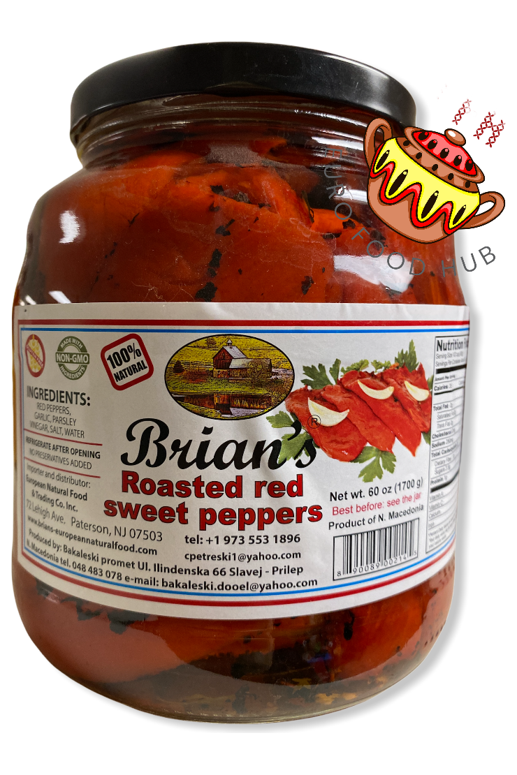 Brian's Roasted & Peeled Red Peppers 1.7kg