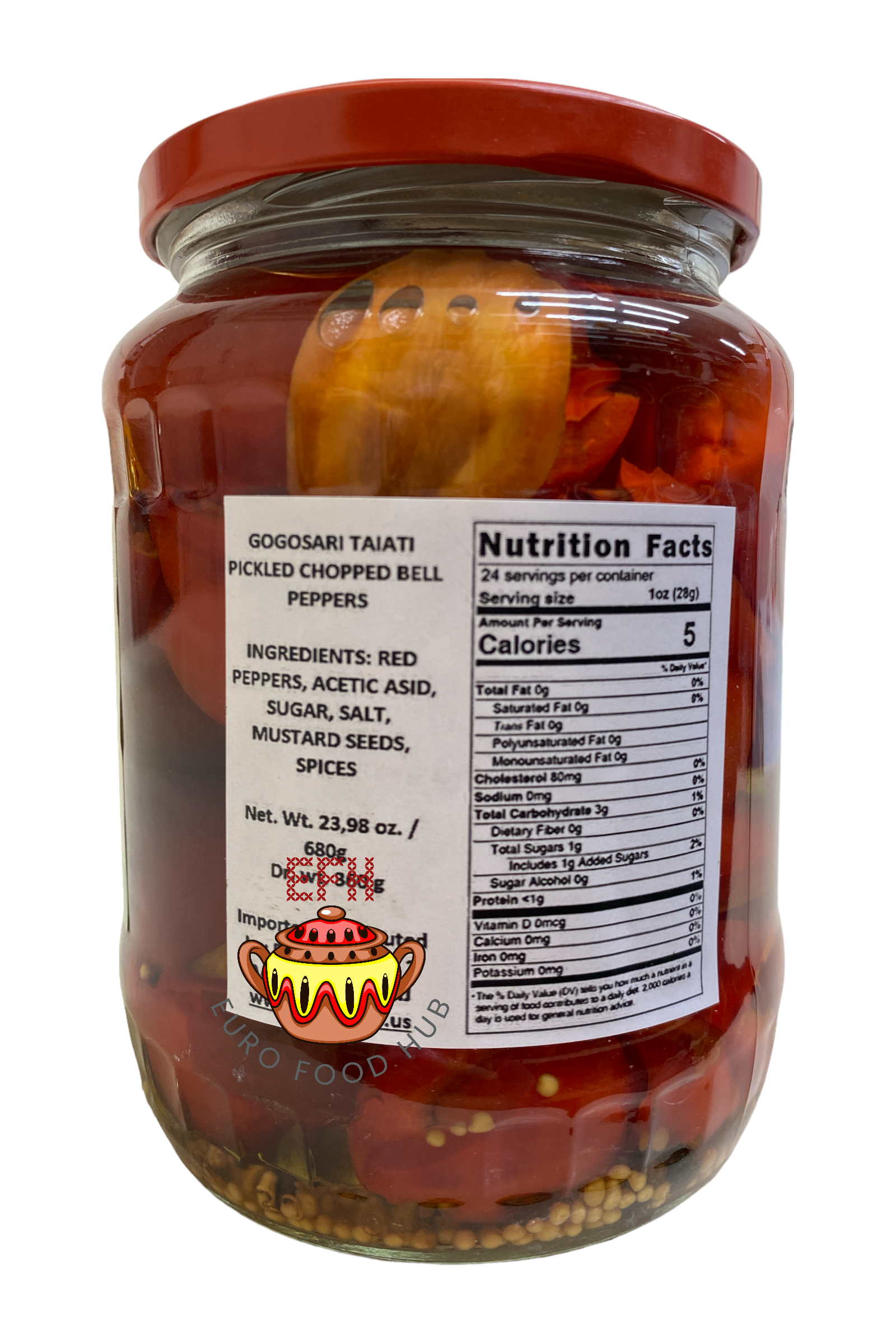 Pickled Chopped Bell Peppers - Conservfruct - GOGOSARI TAIATI 680g