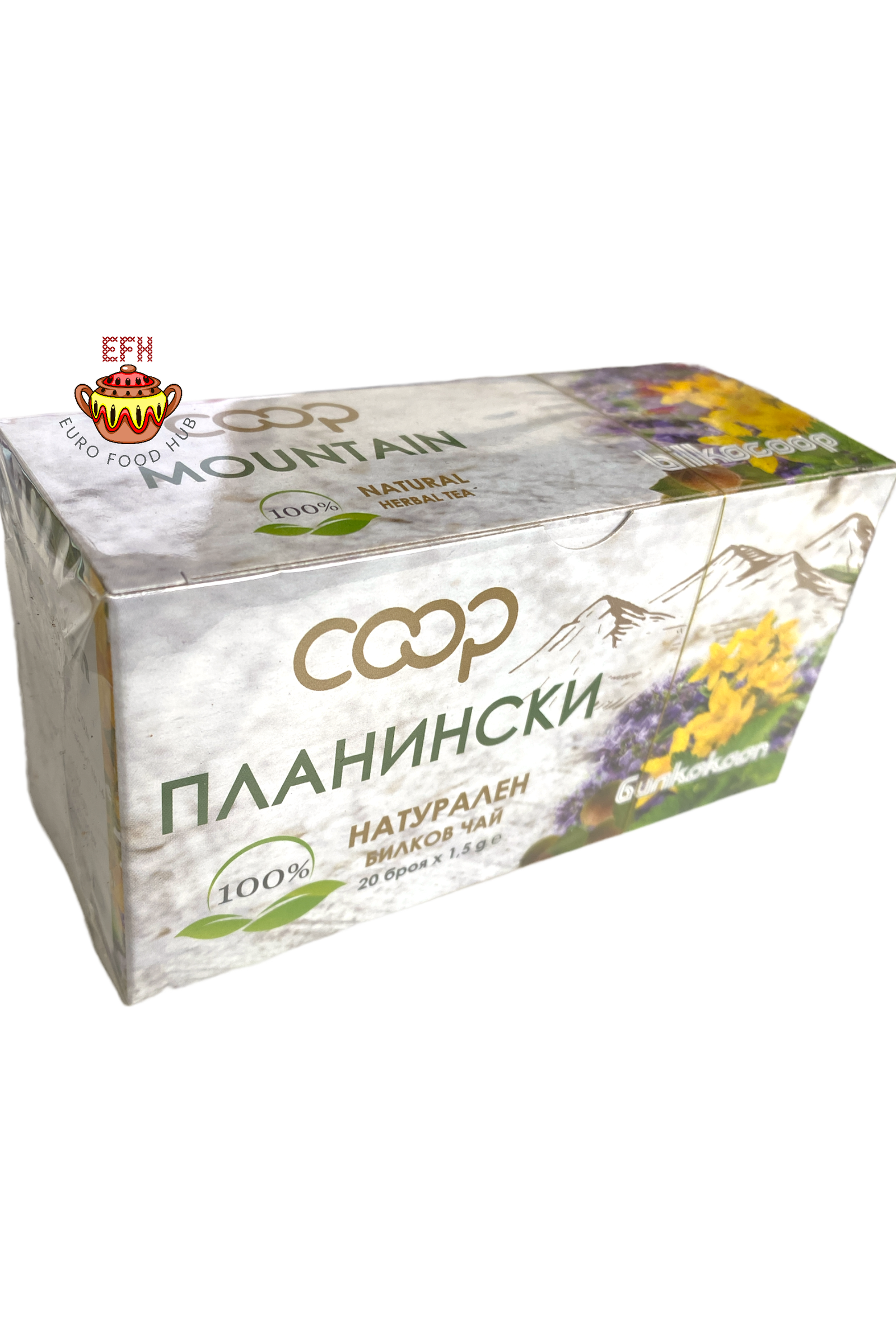 Bulgarian MOUNTAIN Tea - Bilkocoop - PLANINSKI - Best by 9.30.2024