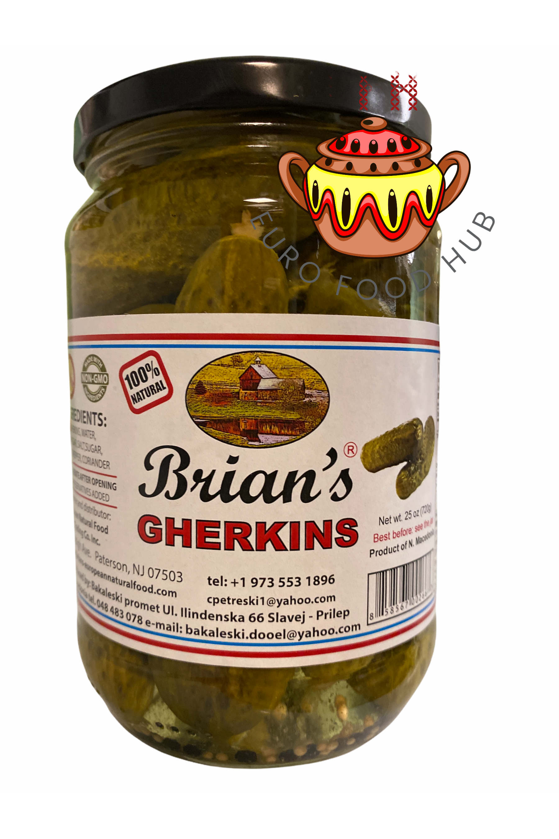 Brian's GHERKINS - Pickles - 720g