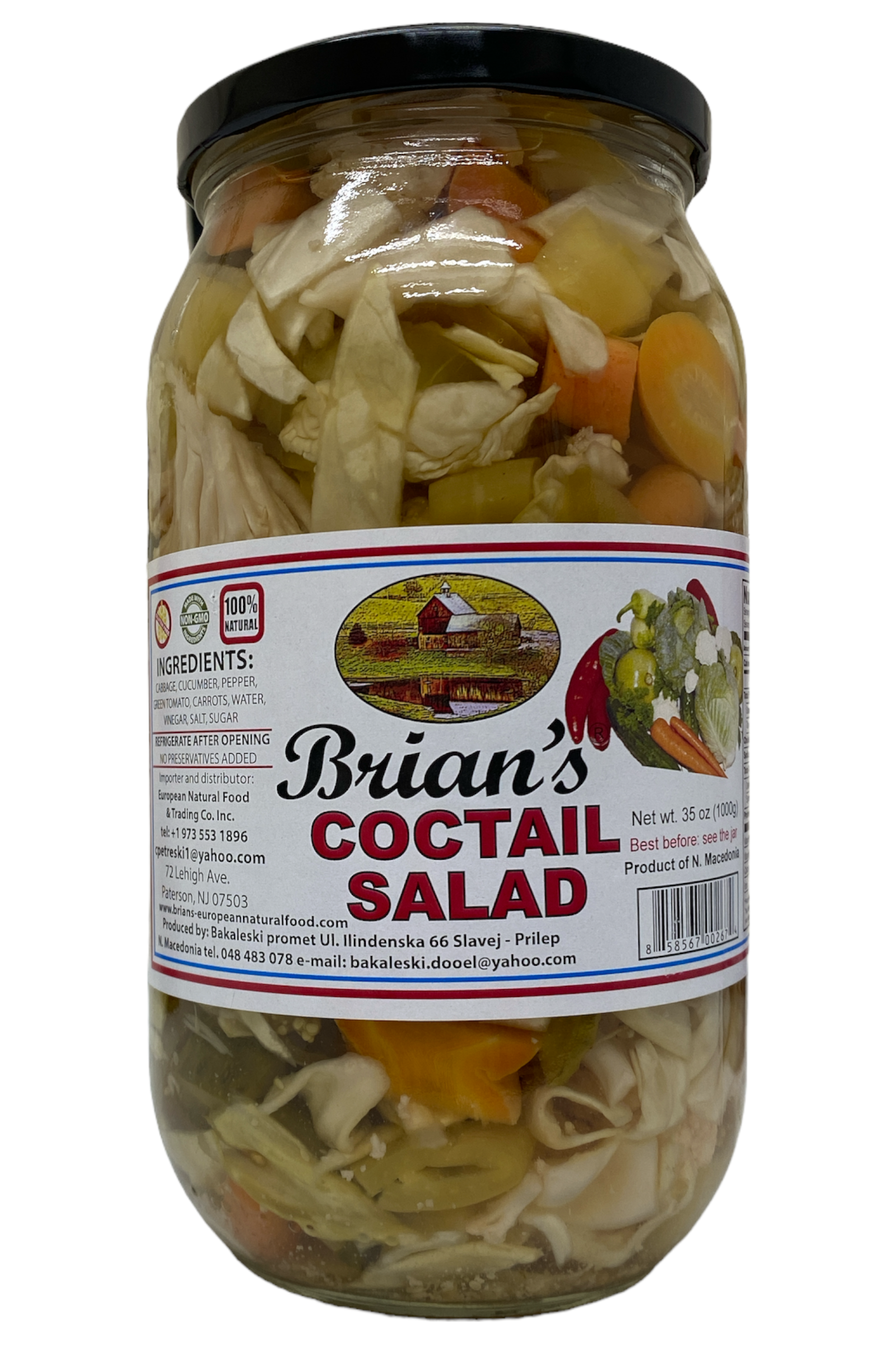 Brian's Cocktail Salad - Mixed Pickle - 1kg