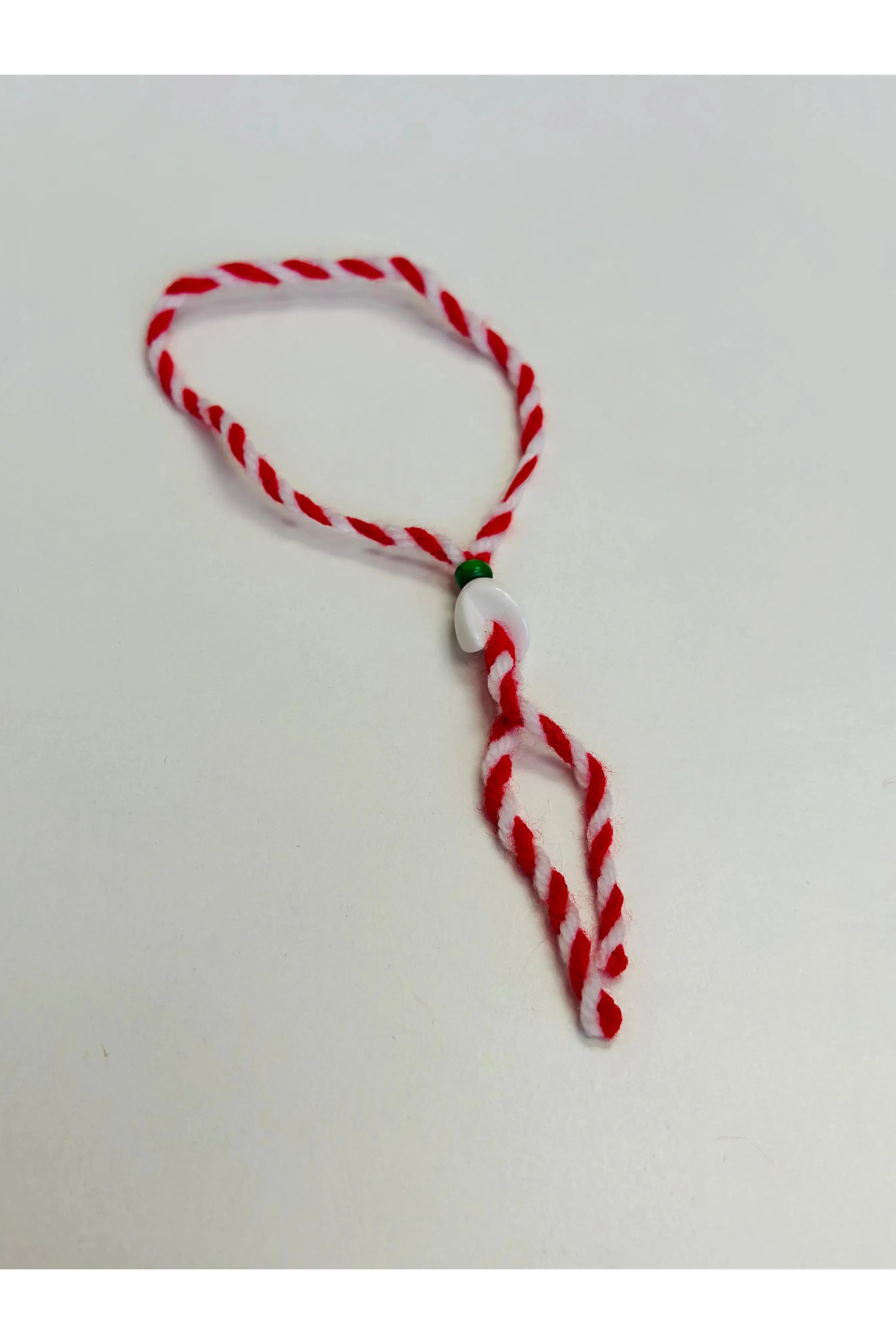 Martenitsa - Baba Marta Day - Bracelet with Snowdrop Bead (Kokiche)