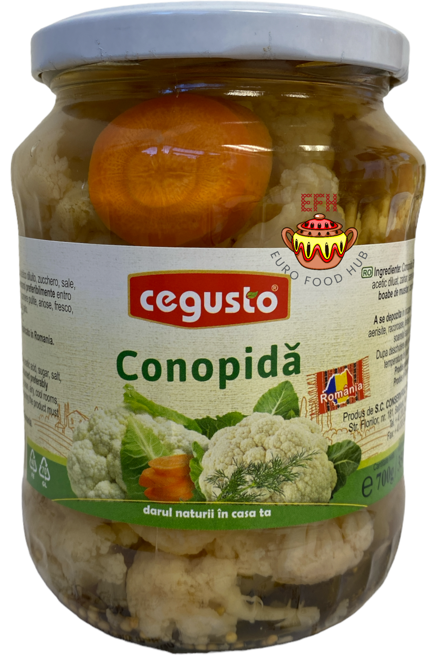 Marinated Cauliflower - CEGUSTO - Conopida - 700g