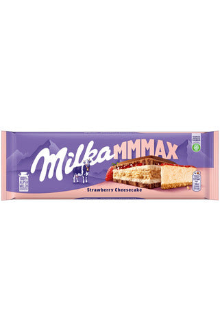 Milka Chocolate - Strawberry Cheesecake MAX - 300g — Euro Food Hub, LLC